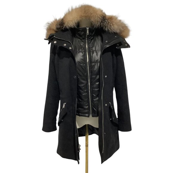 Andrew Marc Black Winter Jacket - Picture 1 of 6